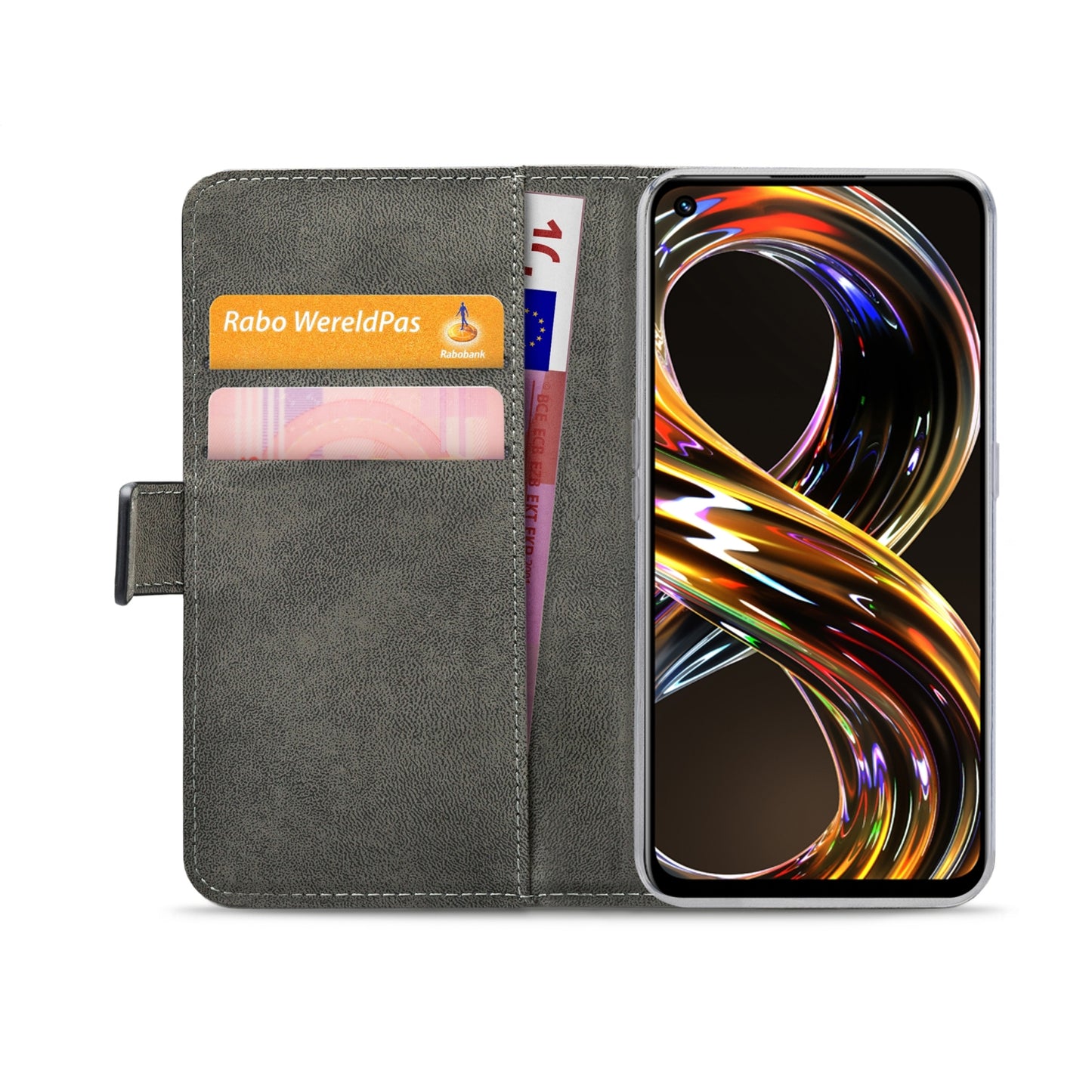 Mobilize Classic Gelly Wallet Book Case realme 8i/Narzo 50 Black