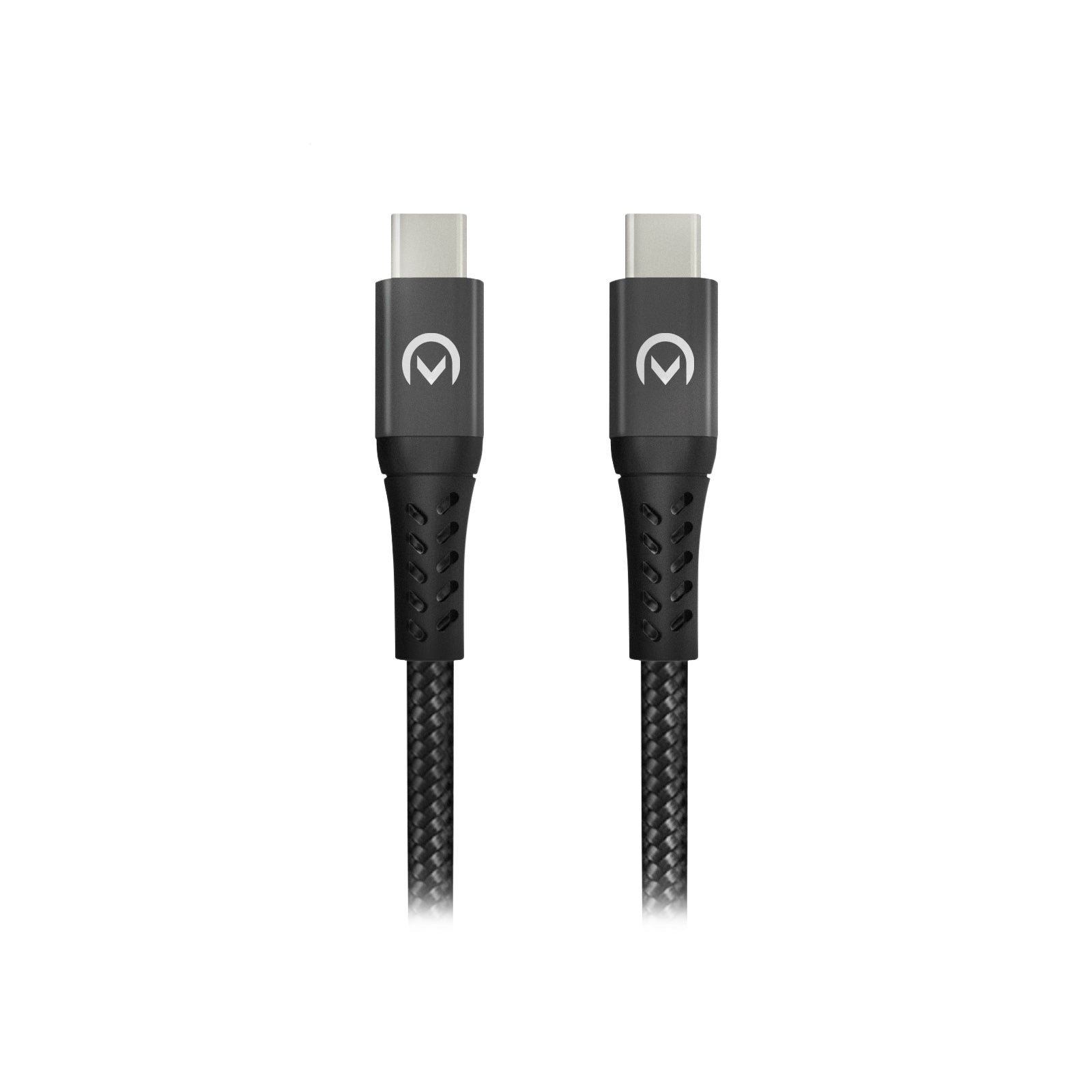 Mobilize Strong Nylon Cable USB-C to USB-C 2m. 100W Black