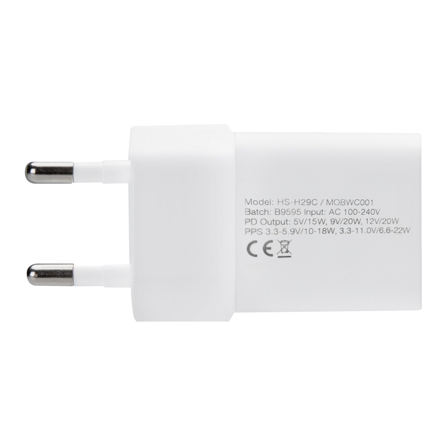 Mobilize Wall Charger USB-C 20W with PD/PPS White