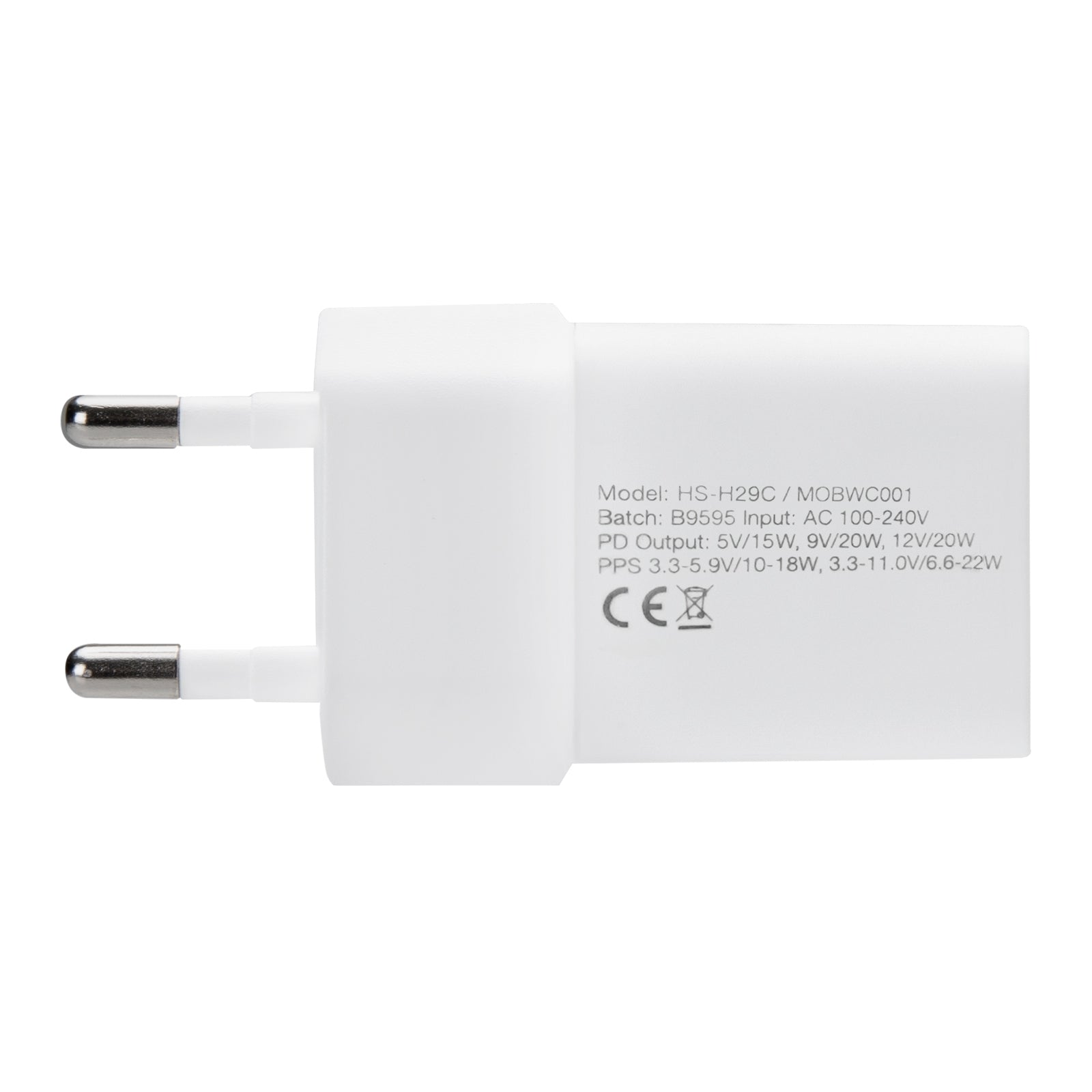 Mobilize Wall Charger USB-C 20W with PD/PPS White