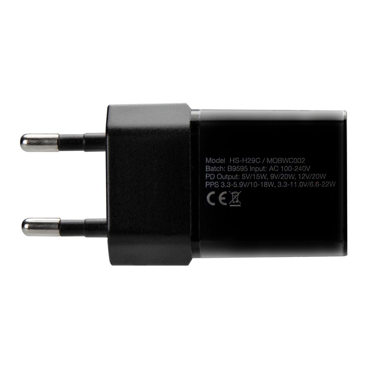 Mobilize Wall Charger USB-C 20W with PD/PPS Black