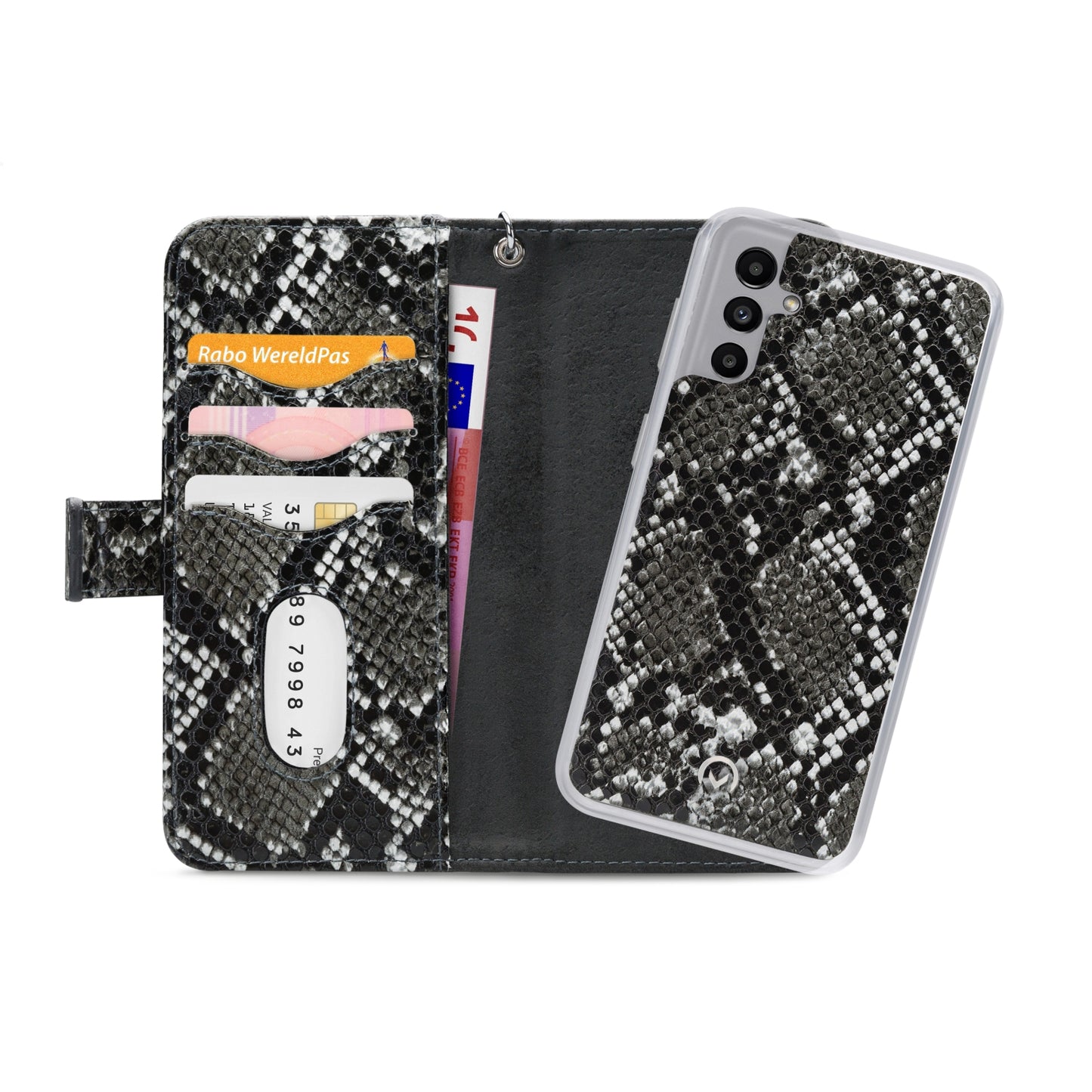 Mobilize 2in1 Magnet Zipper Case Samsung Galaxy A04s/A13 5G Black/Snake