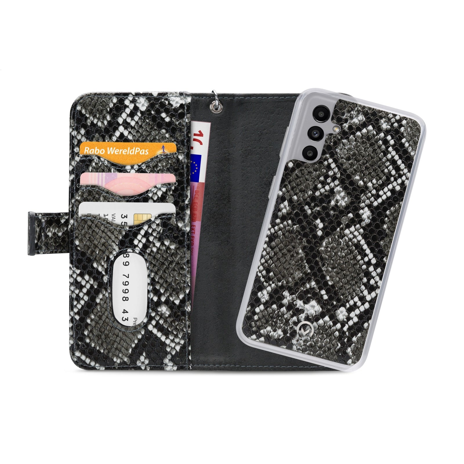 Mobilize 2in1 Magnet Zipper Case Samsung Galaxy A04s/A13 5G Black/Snake