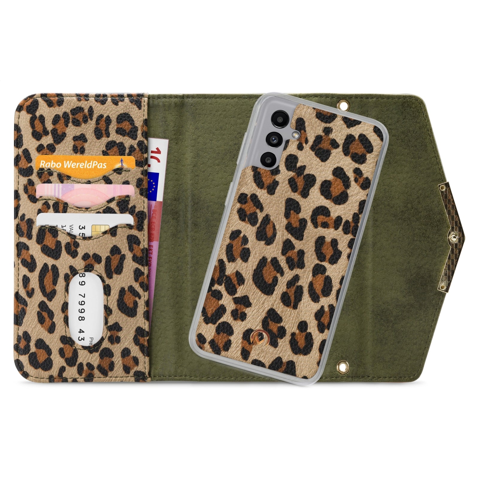 Mobilize 2in1 Gelly Clutch for Samsung Galaxy A04s/A13 5G Green Leopard