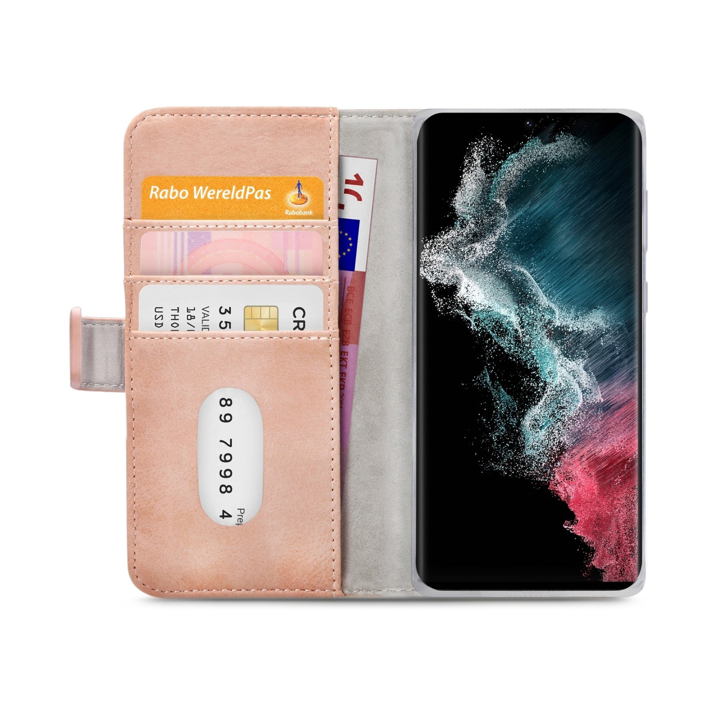 Mobilize Elite Gelly Wallet Book Case Samsung Galaxy S22 Ultra 5G Soft Pink