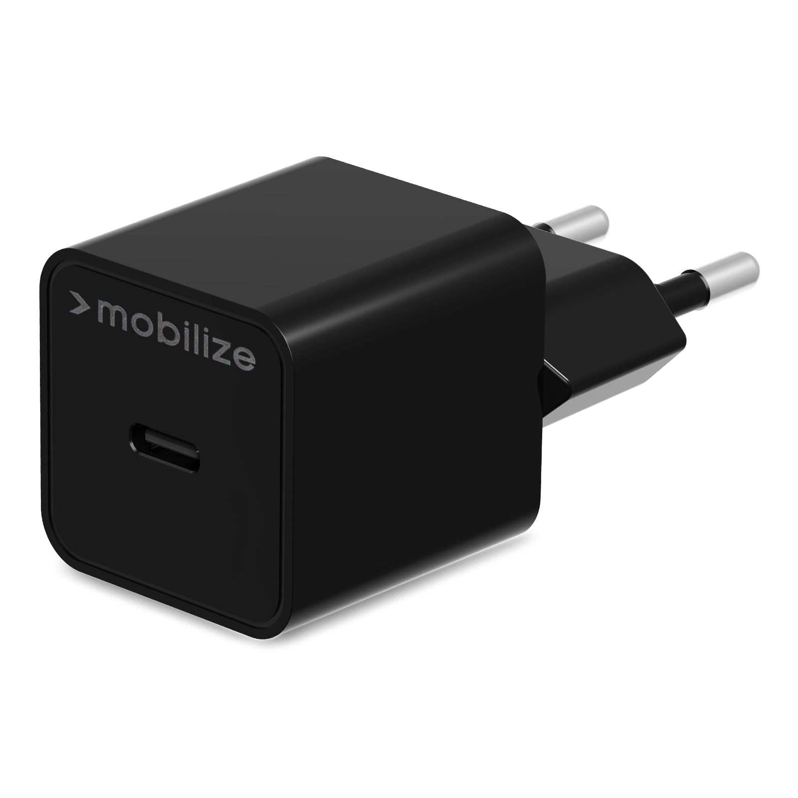 Mobilize Wall Charger USB-C 20W with PD + MFi Lightning Nylon Cable 1.2m Black