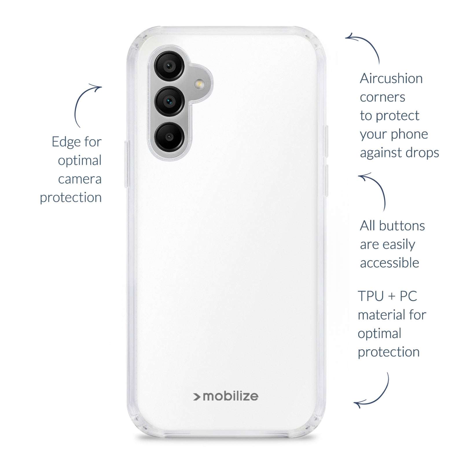 Mobilize Naked Protection Case Samsung Galaxy A73 5G Clear