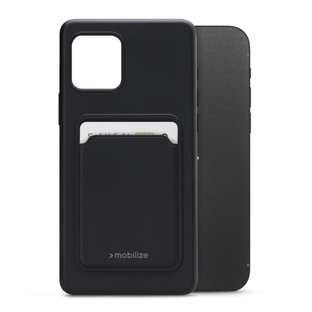 Mobilize Rubber Gelly Card Case Apple iPhone 12/12 Pro Noir Mat