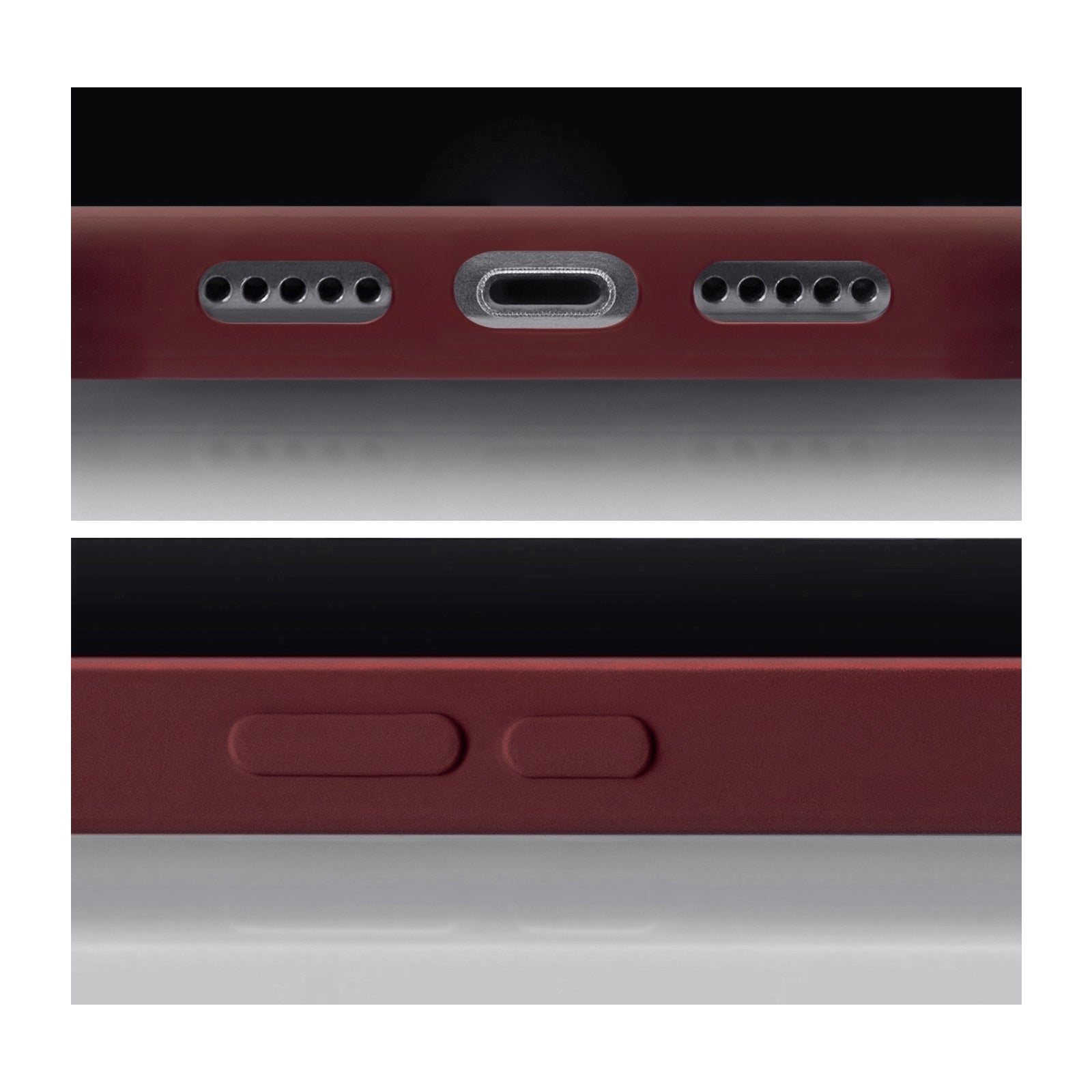 Mobilize Rubber Gelly Card Case Apple iPhone 13 Mini Matt Bordeaux
