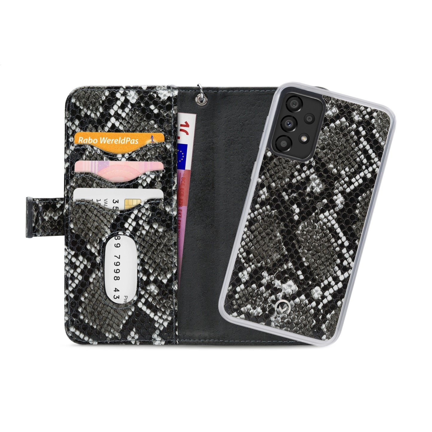 Mobilize 2in1 Magnet Zipper Case Samsung Galaxy A33 5G Black/Snake