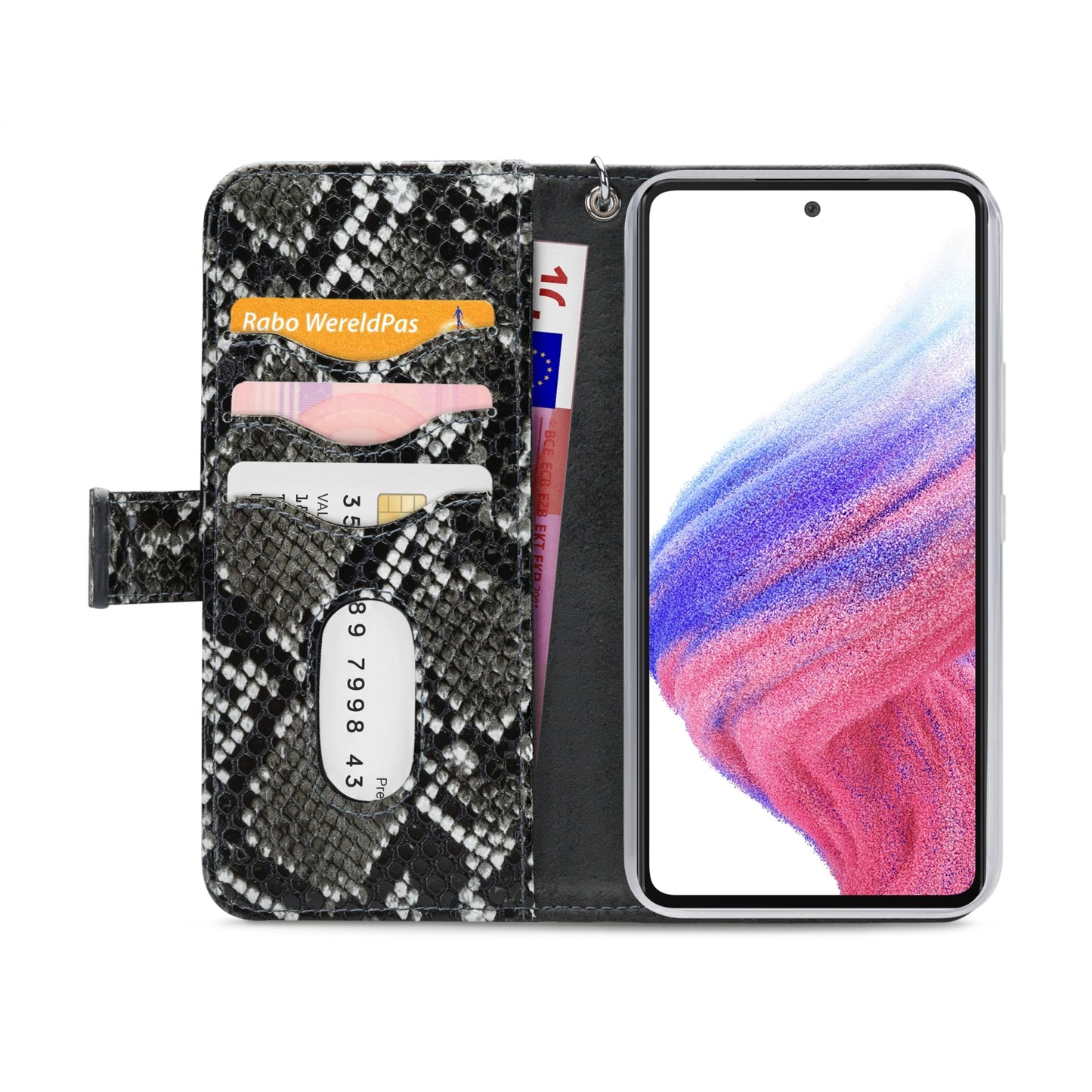 Mobilize 2in1 Magnet Zipper Case Samsung Galaxy A53 5G Black/Snake