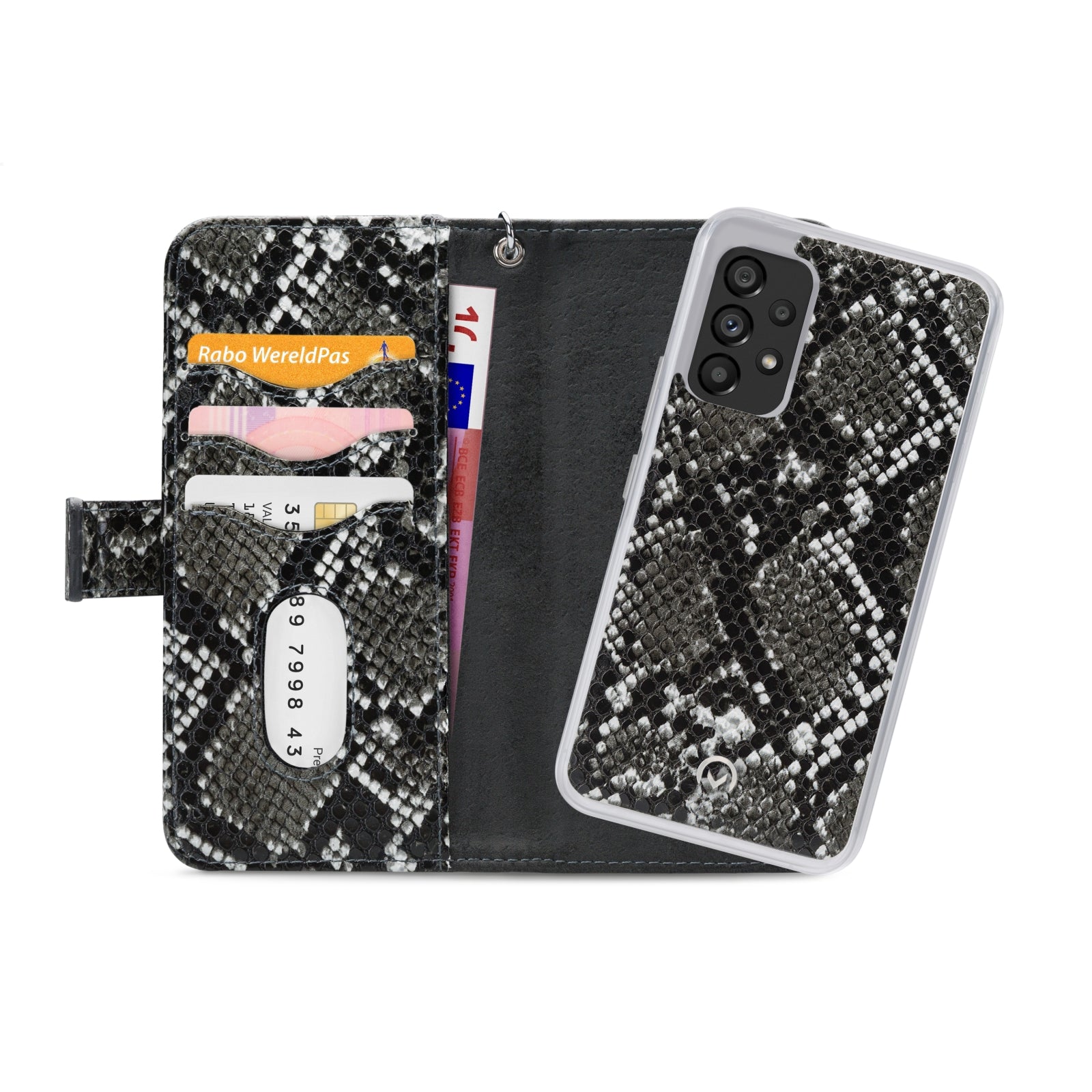 Mobilize 2in1 Magnet Zipper Case Samsung Galaxy A53 5G Black/Snake