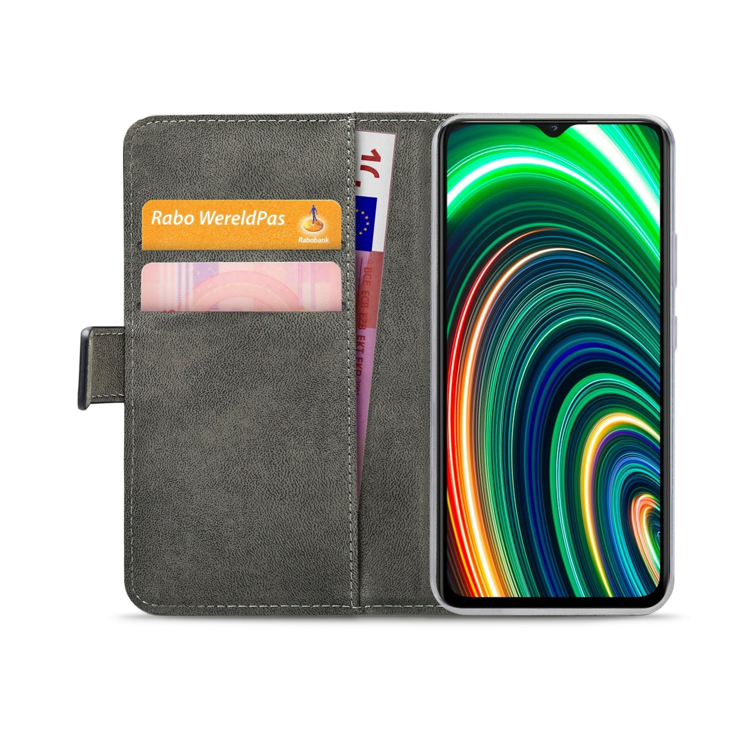 Mobilize Classic Gelly Wallet Book Case realme C25Y Black
