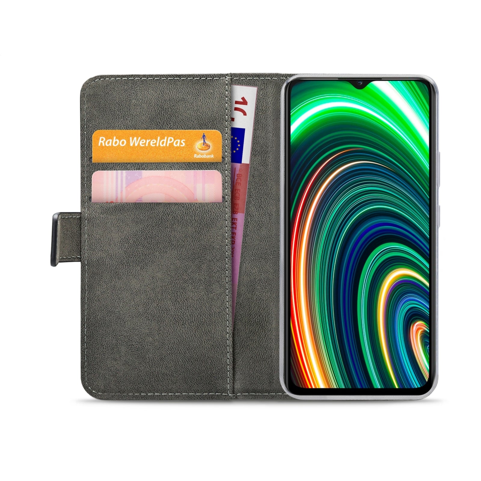 Mobilize Classic Gelly Wallet Book Case realme C25Y Black