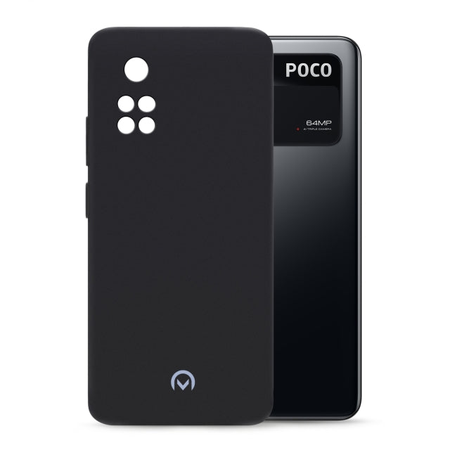 Mobilize Rubber Gelly Case Xiaomi Poco M4 Pro 4G Mattschwarz