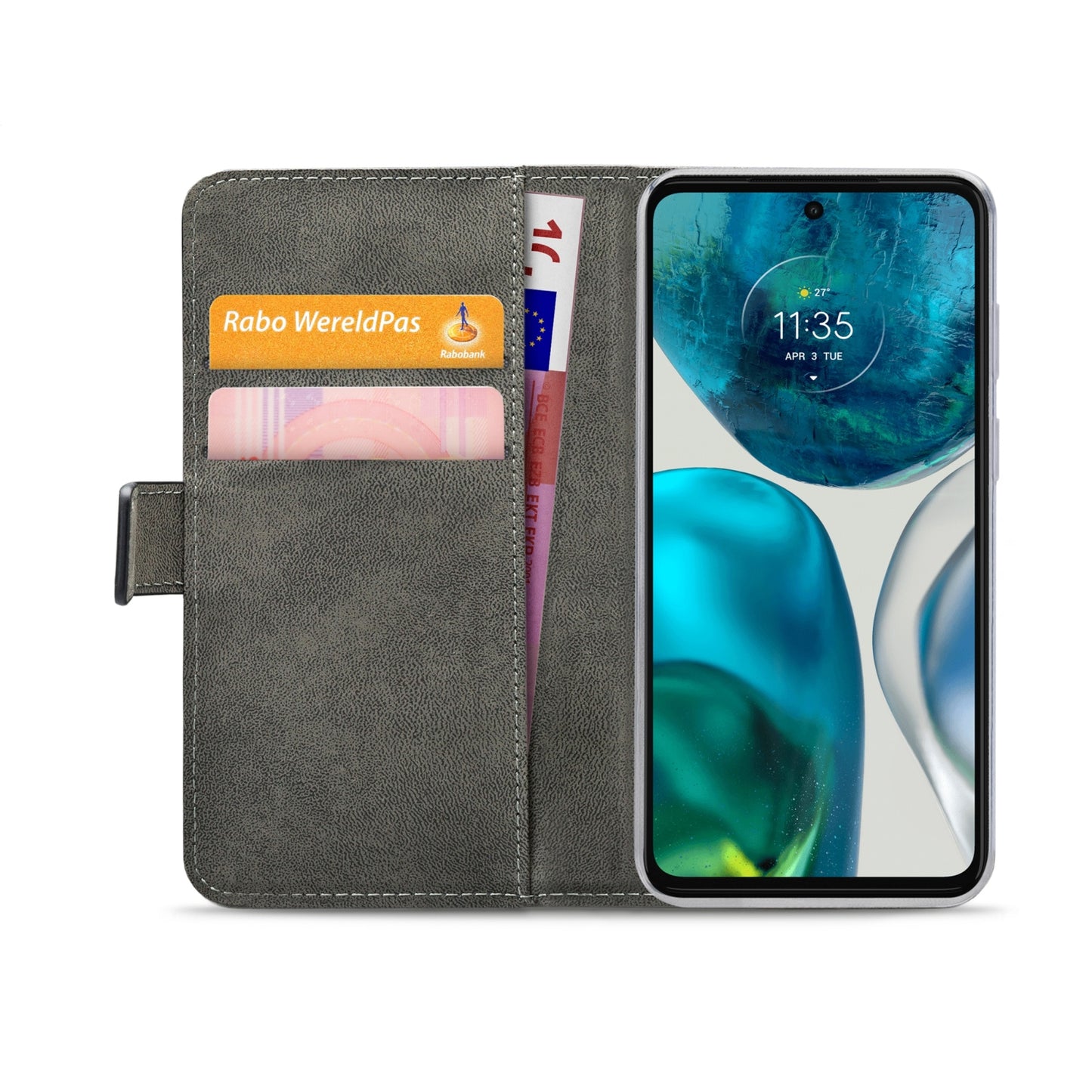 Mobilize Classic Gelly Wallet Book Case Motorola Moto G52 Black
