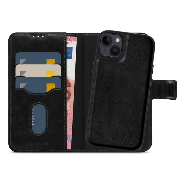 Mobilize 2in1 Magsafe Compatible Gelly Wallet Case Apple iPhone 14 Plus Black