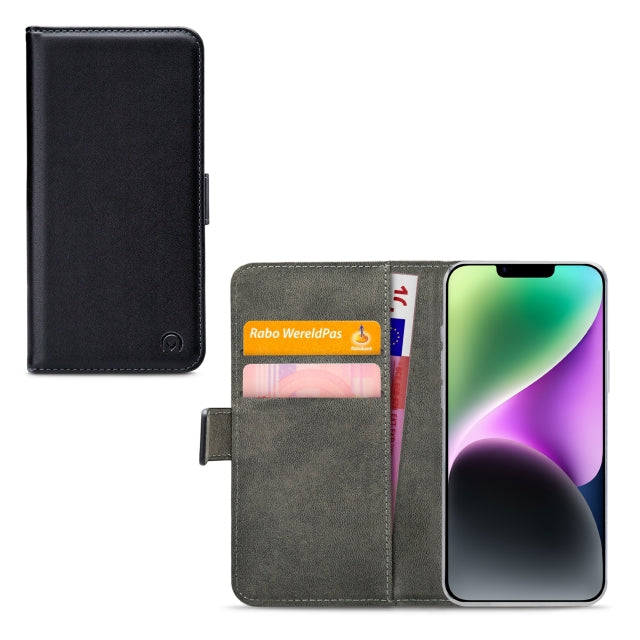 Mobilize Classic Gelly Wallet Book Case Apple iPhone 14 Plus Schwarz