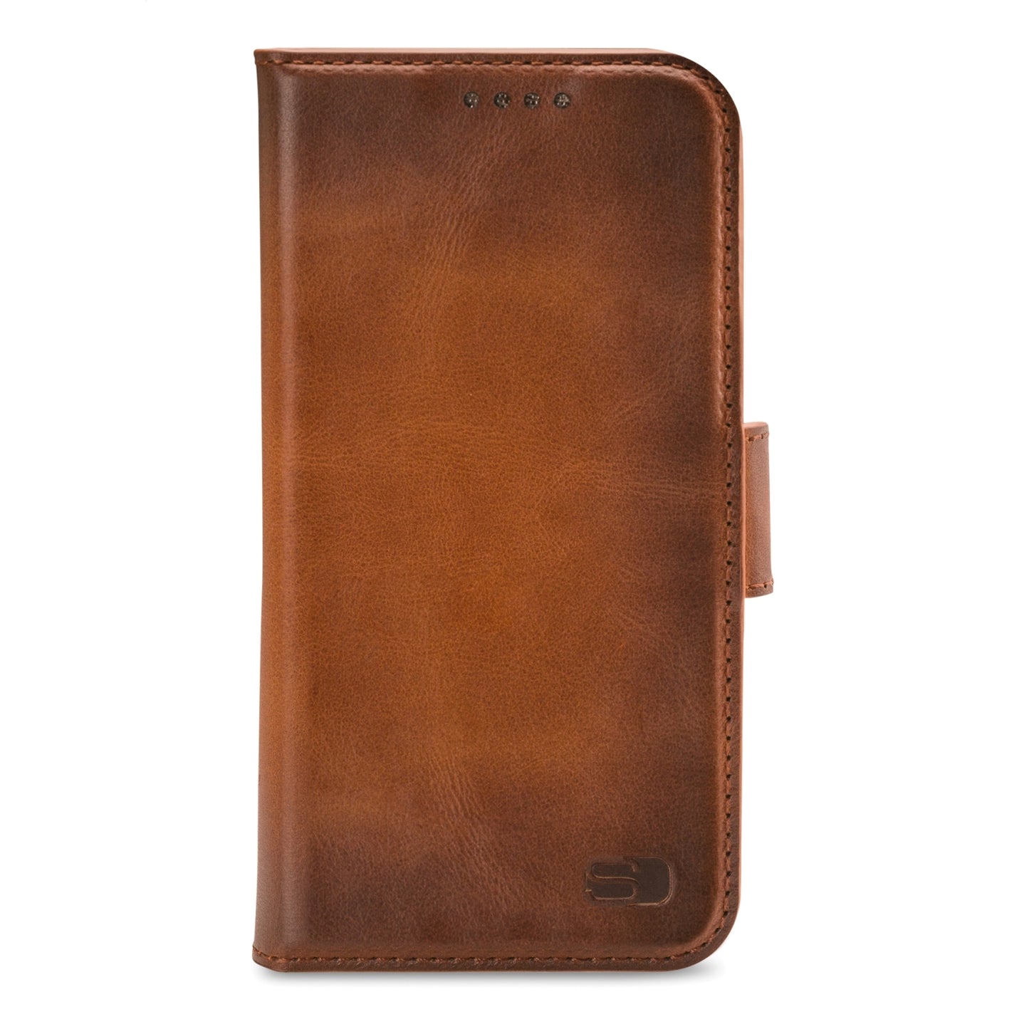 Senza Desire Leather Wallet Apple iPhone 14 Pro Max Burned Cognac
