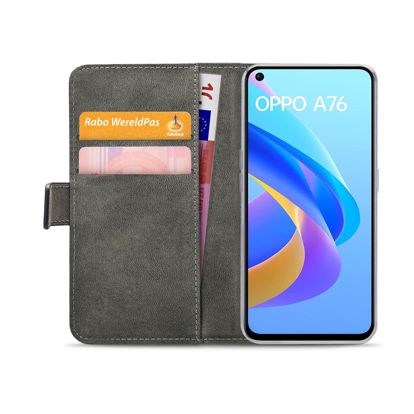 Mobilize Classic Gelly Wallet Book Case OPPO A76 4G/A96 4G Black