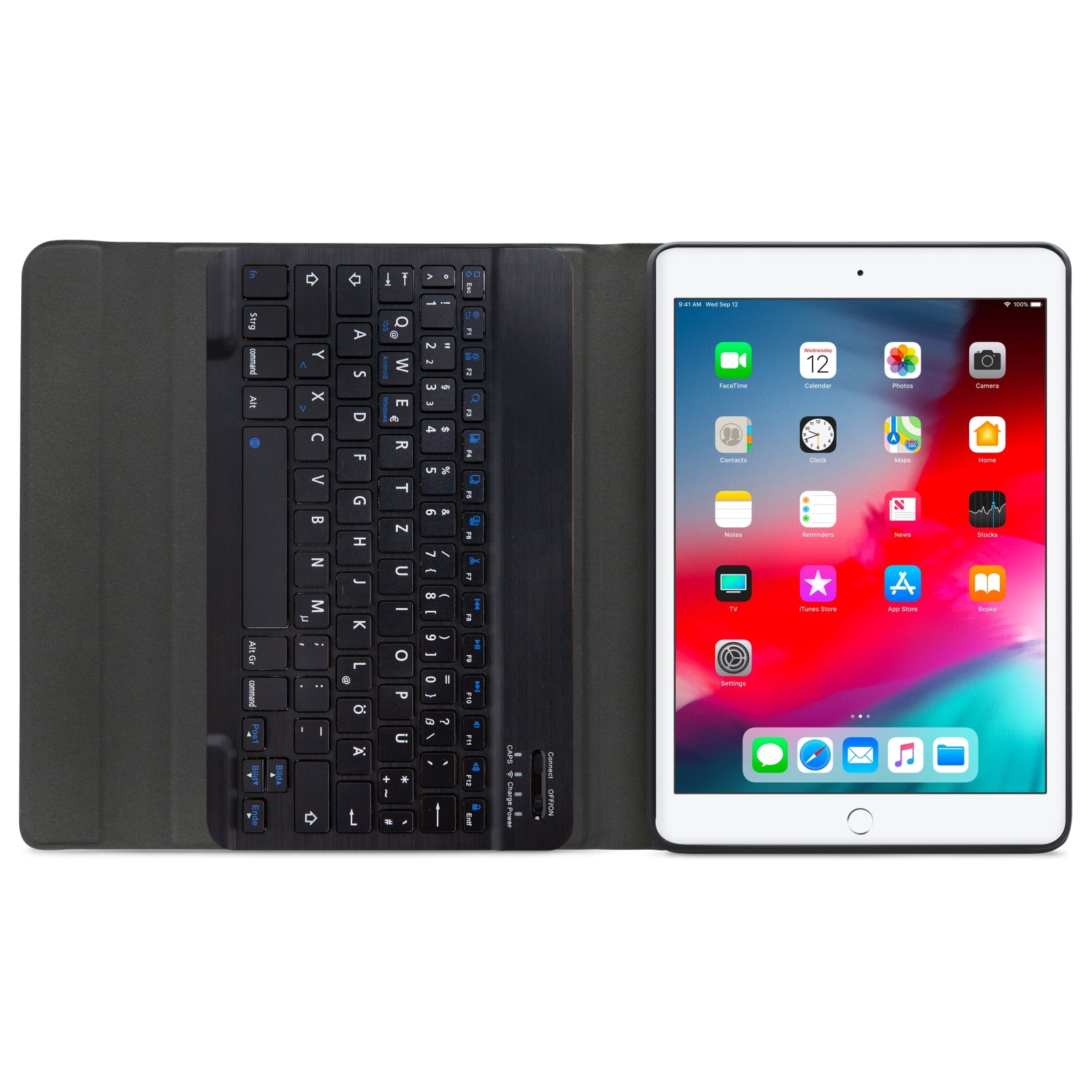 Mobilize Detachable Bluetooth Keyboard Case Apple iPad Air/Air 2/Pro 9.7/9.7 2017/2018 Black QWERTZ