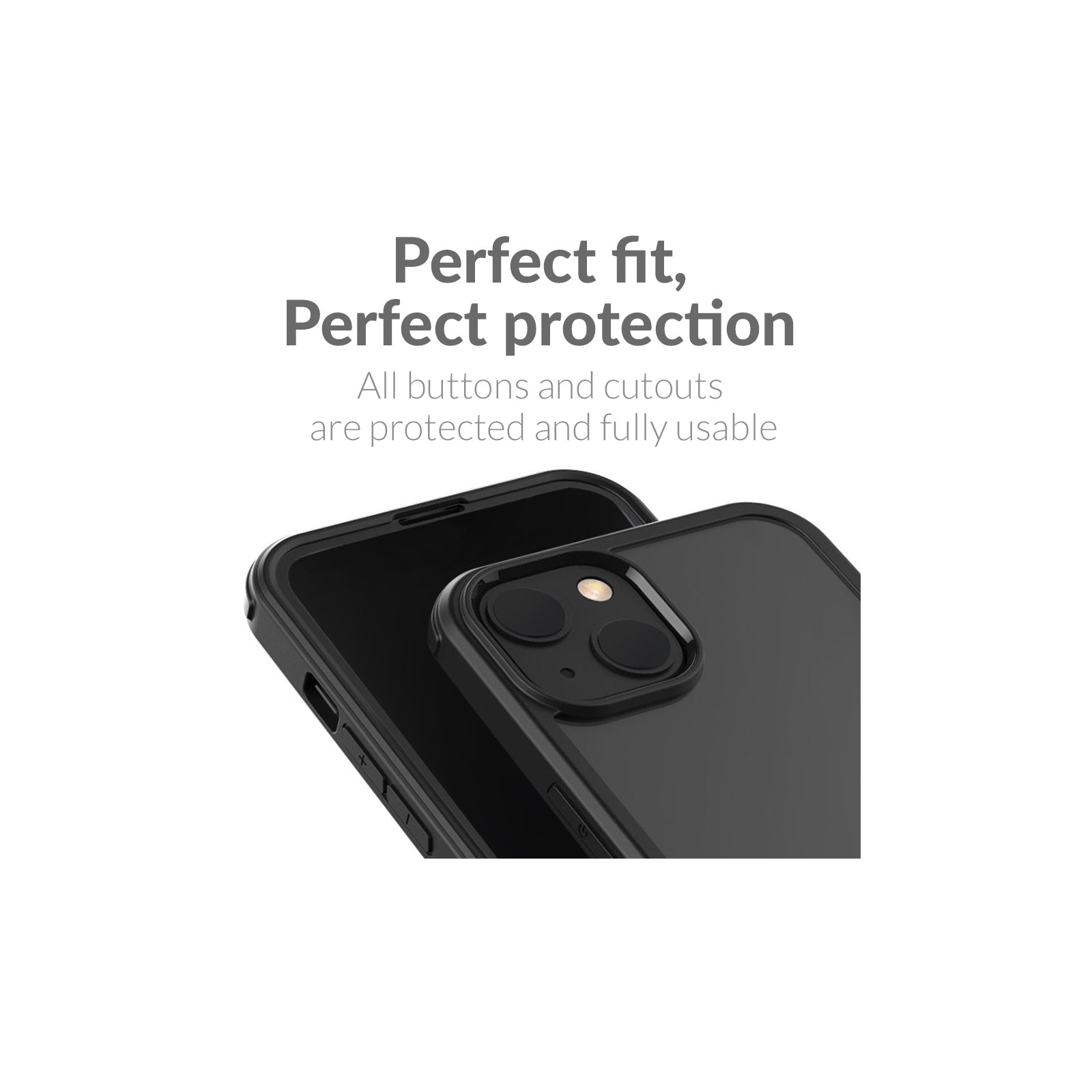 Mobilize Tempered Glass 360 Protection Case Apple iPhone 14 Plus Black