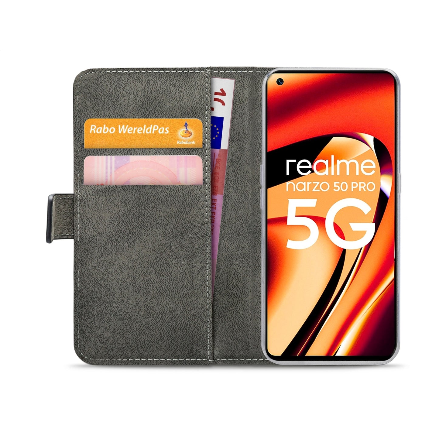 Mobilize Classic Gelly Wallet Book Case OPPO A57 5G/A77 5G/realme Narzo 50 5G Black