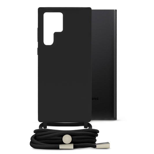 Mobilize Lanyard Gelly Case for Samsung Galaxy S22 Ultra 5G Black