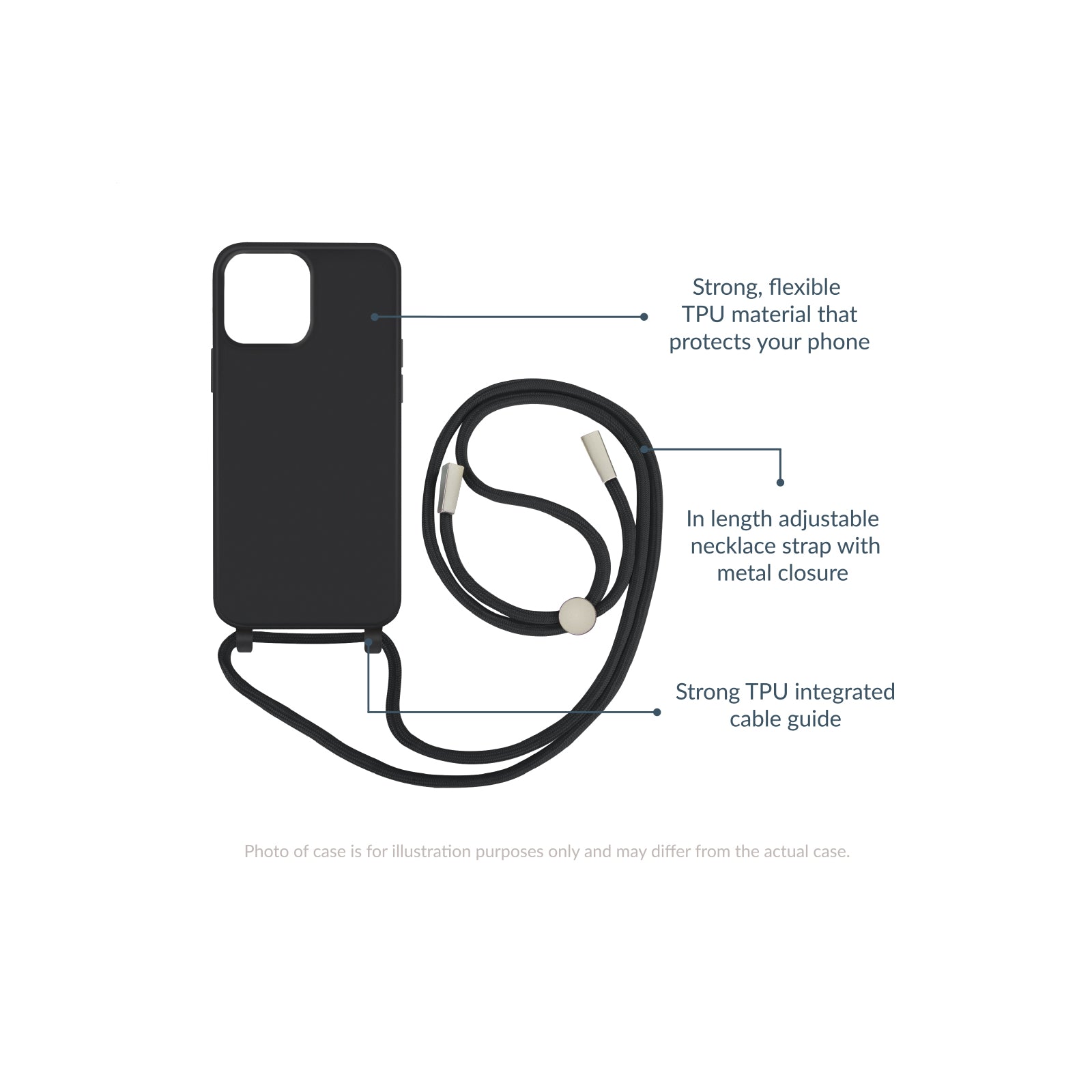 Mobilize Lanyard Gelly Case for Samsung Galaxy A33 5G Black