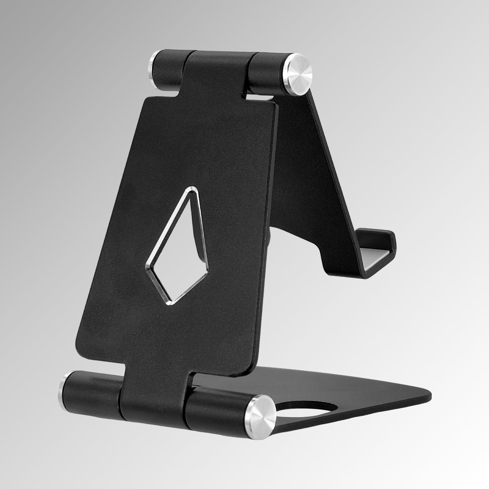 Mobilize Foldable Aluminium Phone Holder Black