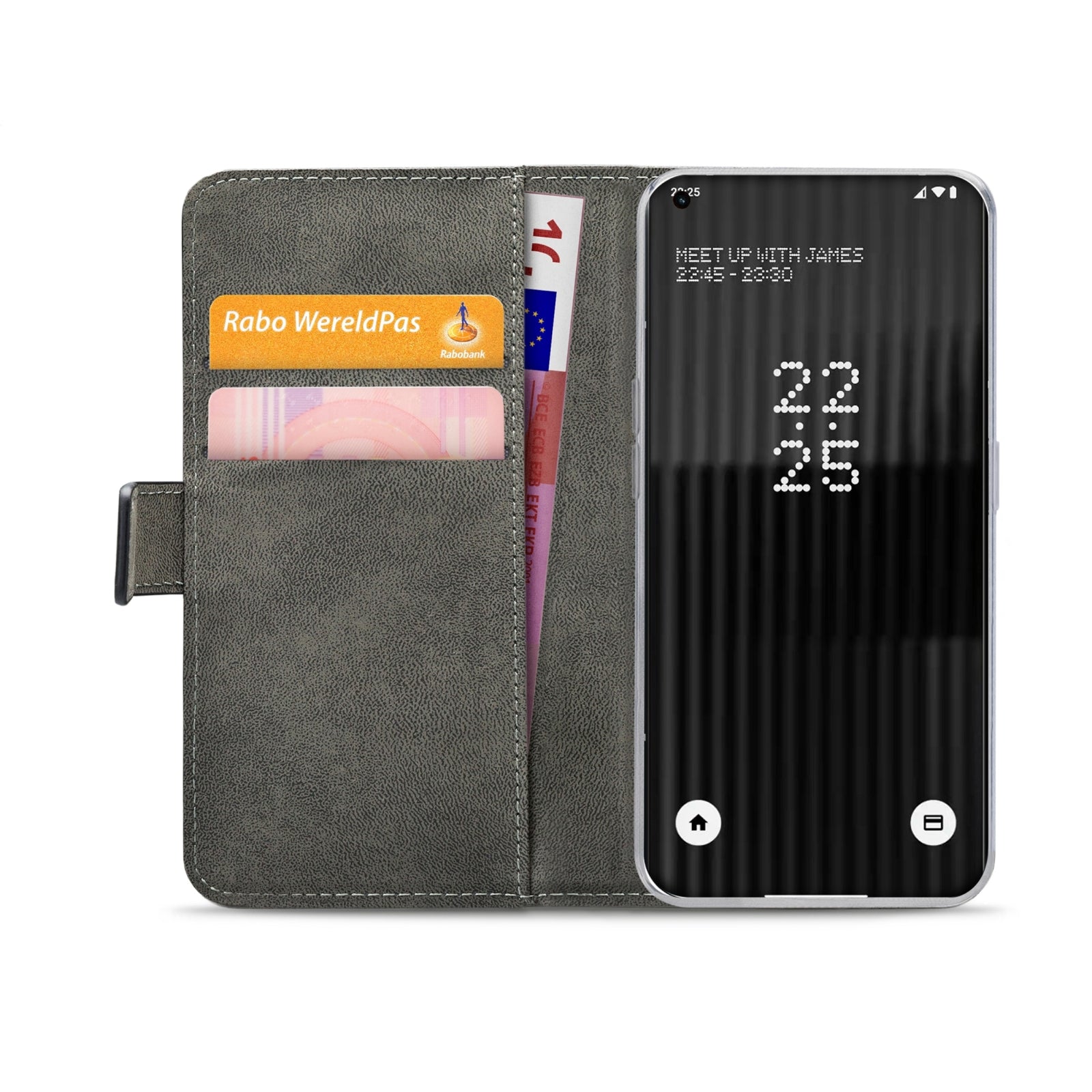 Mobilize Classic Gelly Wallet Book Case Nothing Phone (1) Black