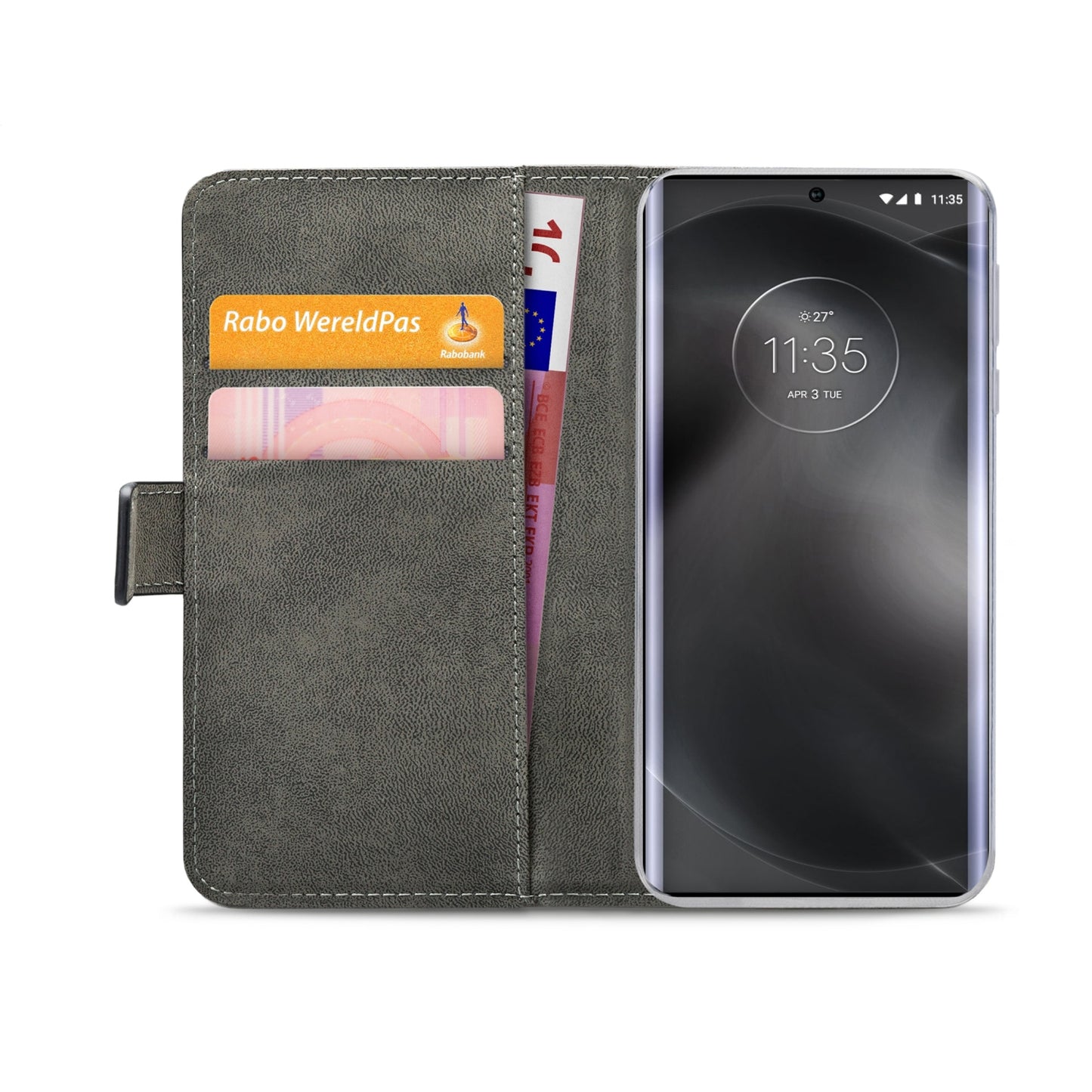 Mobilize Classic Gelly Wallet Book Case Motorola Edge 30 Ultra Black