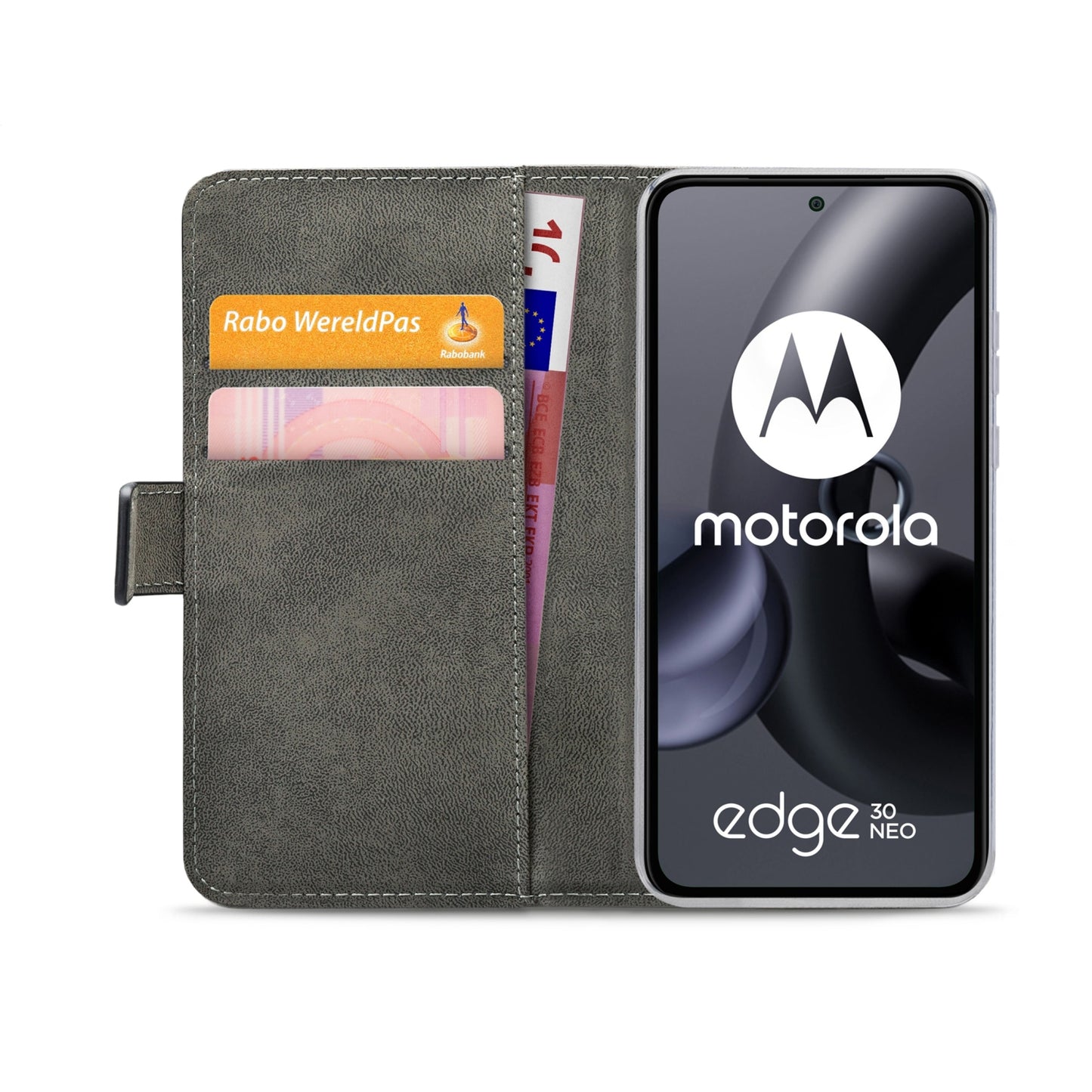 Mobilize Classic Gelly Wallet Book Case Motorola Edge 30 Neo Black