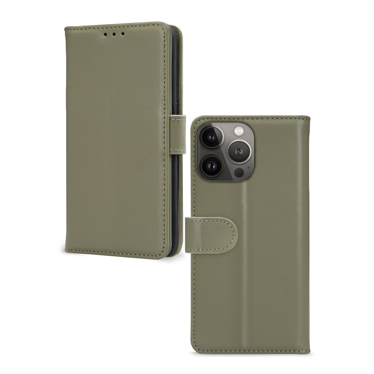 Mobilize Premium Gelly Wallet Book Case Apple iPhone 13 Pro Green