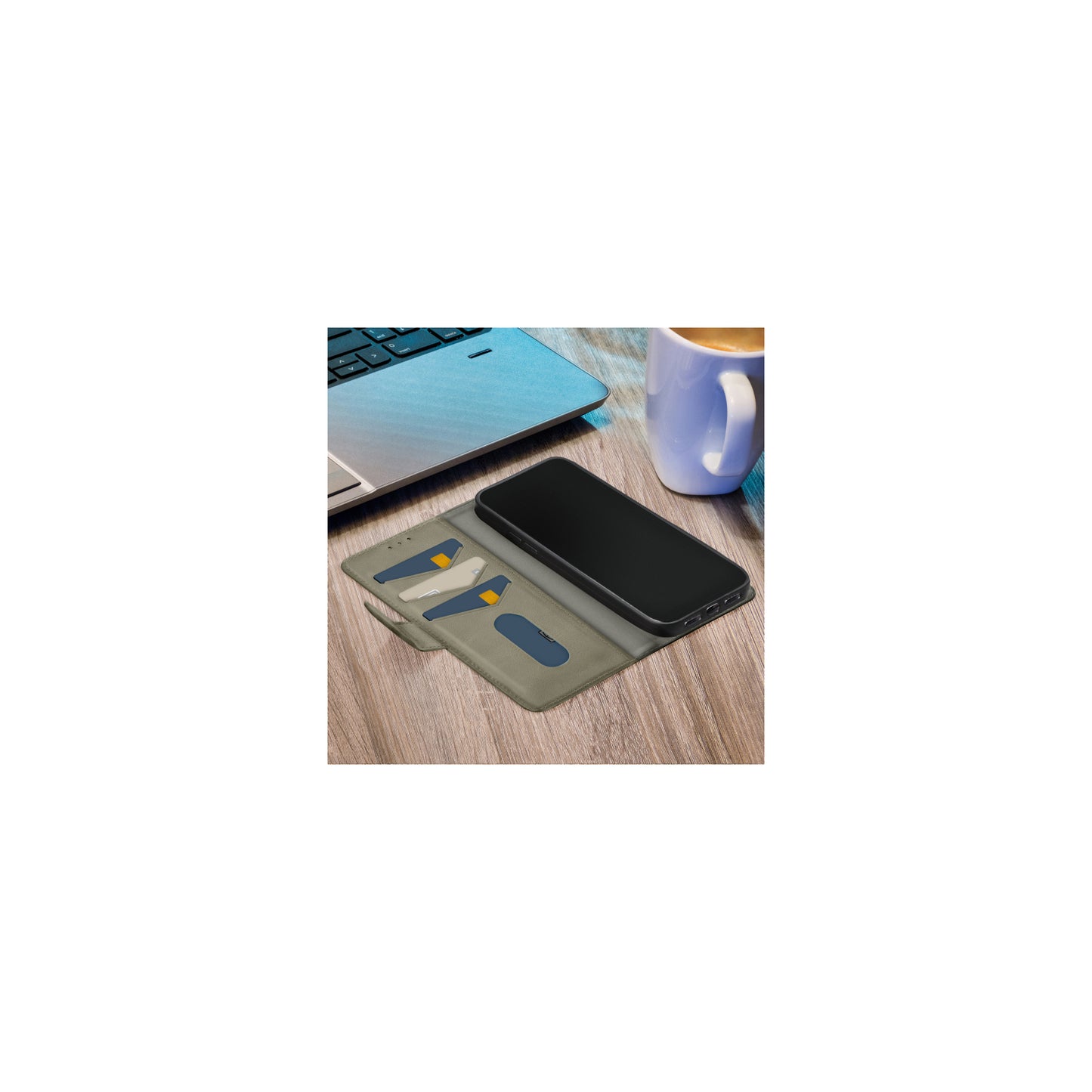 Mobilize Premium Gelly Wallet Book Case Apple iPhone 14 Pro Max Green
