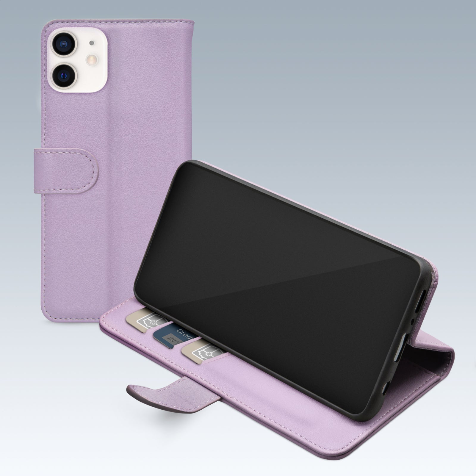 Mobilize Premium Gelly Wallet Book Case Apple iPhone 12/12 Pro Purple