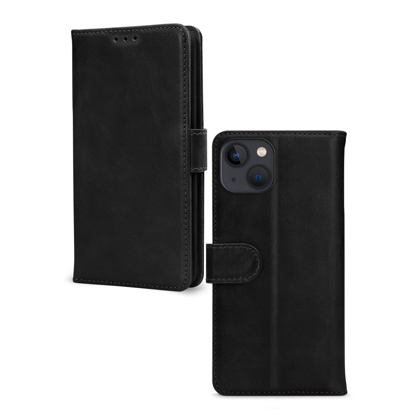 Mobilize Leather Wallet Apple iPhone 13/14/15 Black