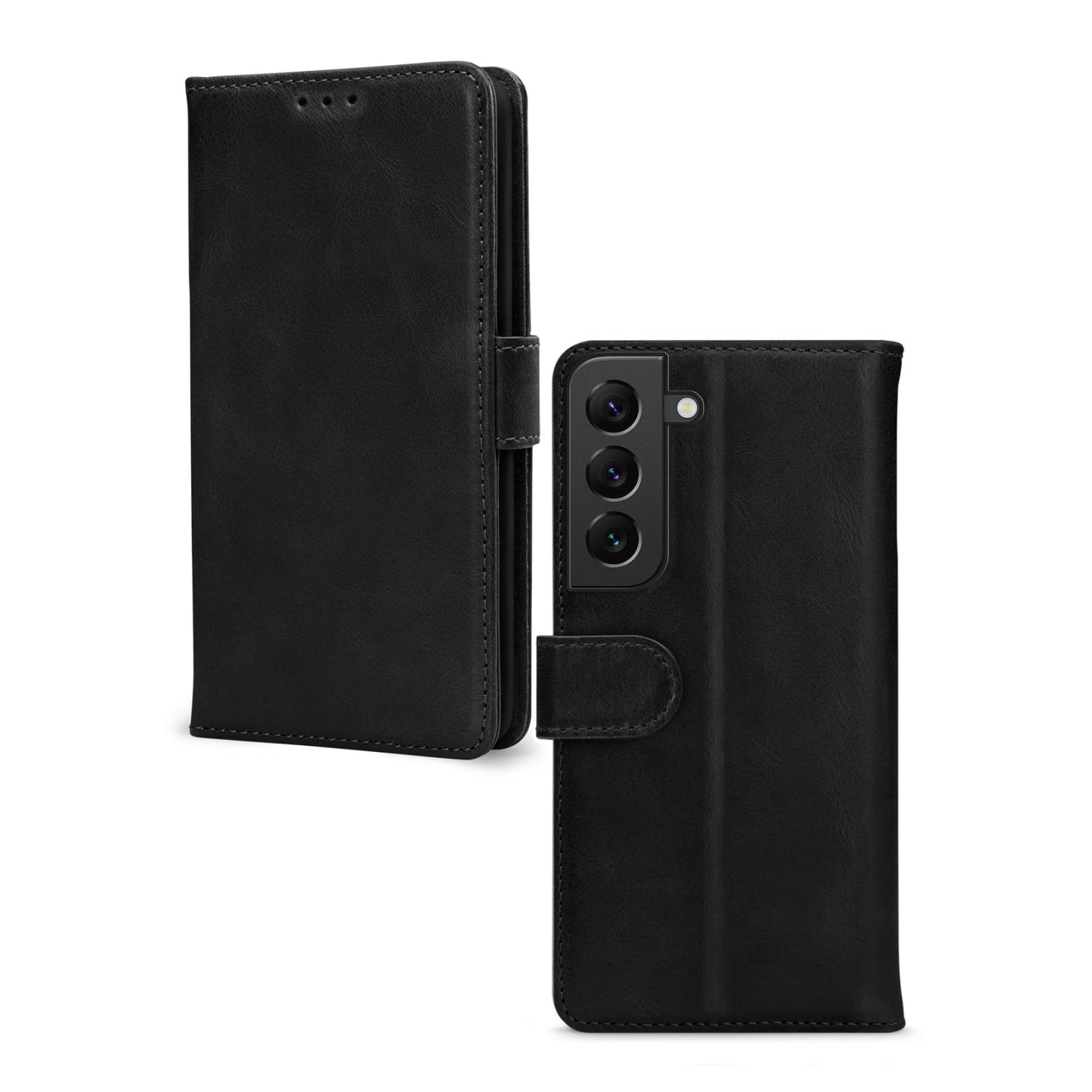 Mobilize Leather Wallet Samsung Galaxy S22 5G Black