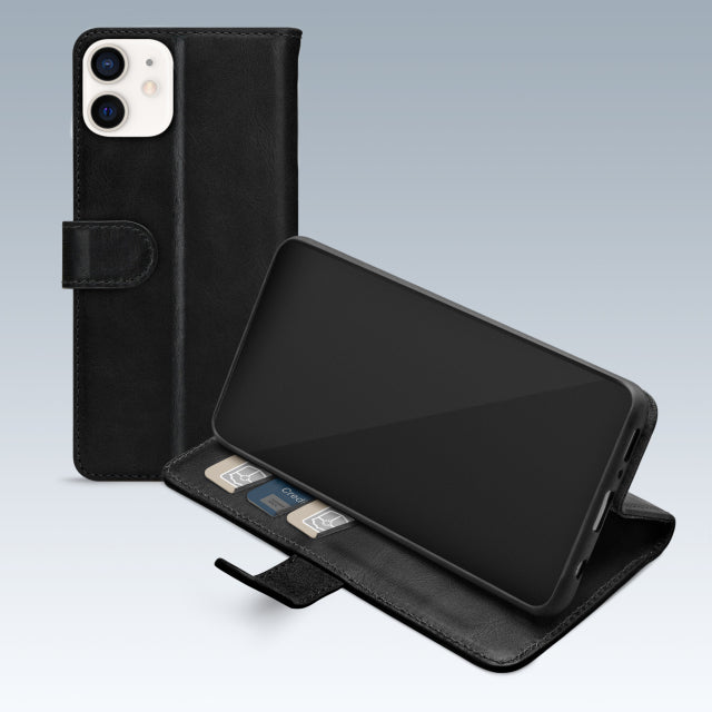 Mobilize Premium Gelly Wallet Book Case Apple iPhone 12/12 Pro Schwarz