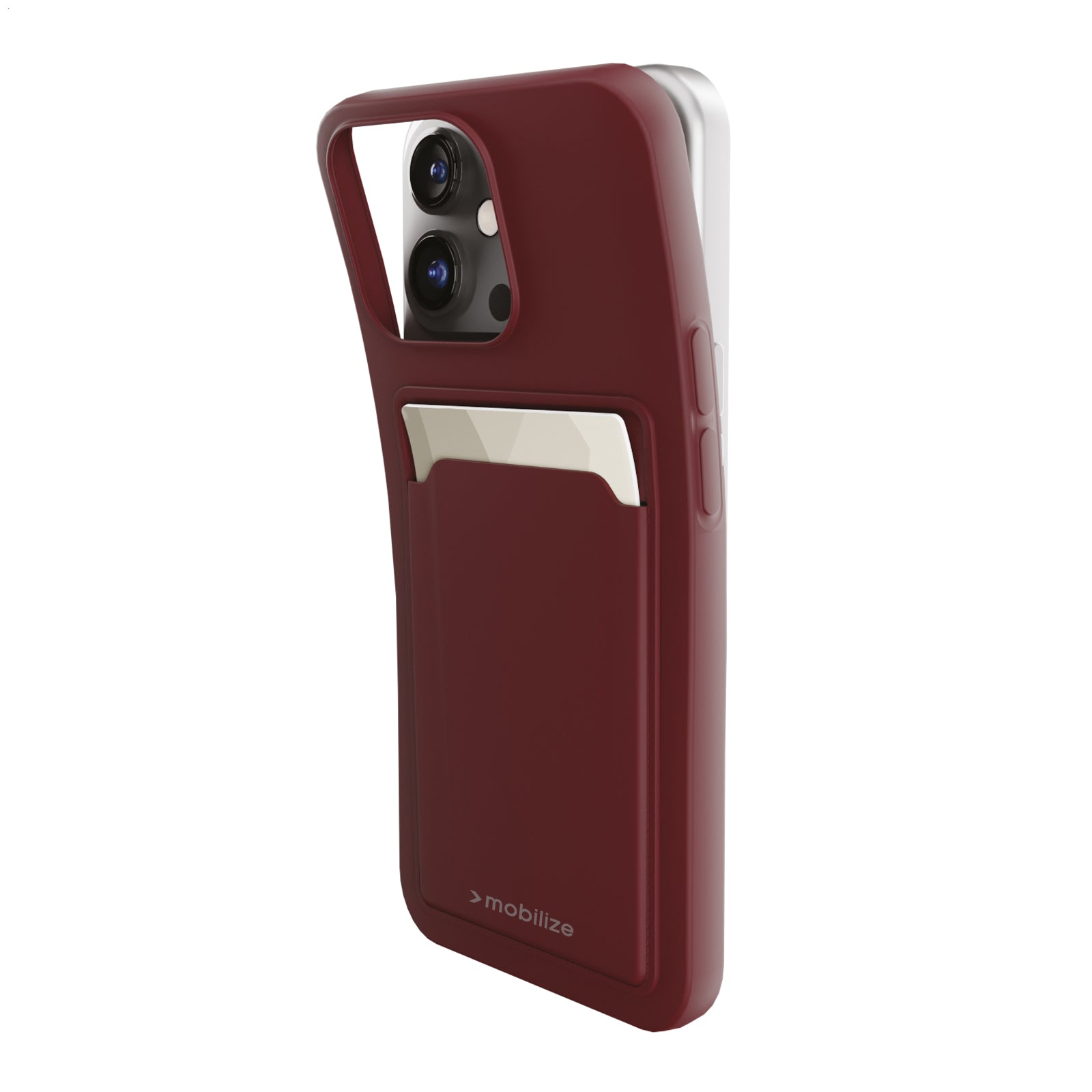 Mobilize Rubber Gelly Card Case Samsung Galaxy S23+ 5G Matt Bordeaux