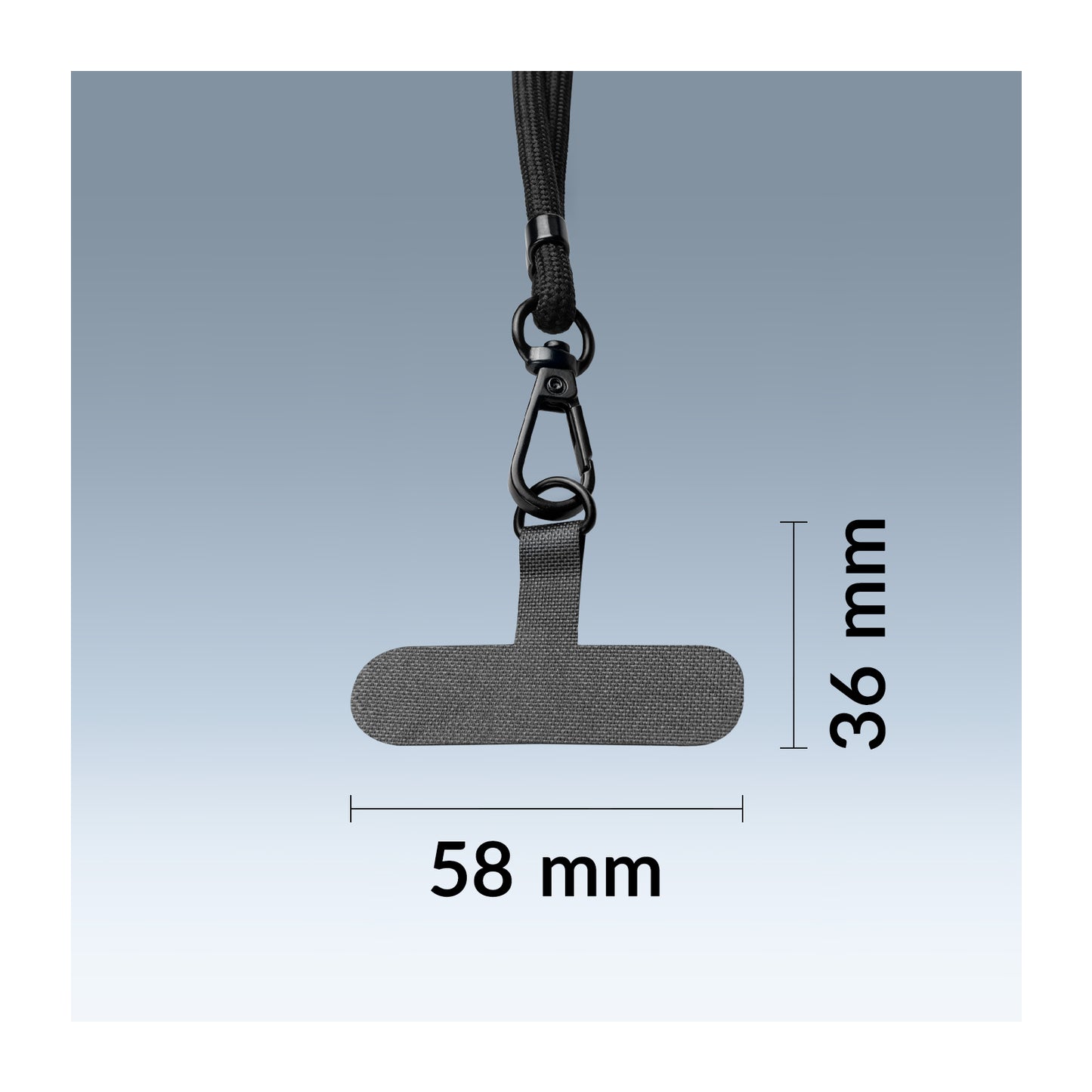 Mobilize Nylon Lanyard Black