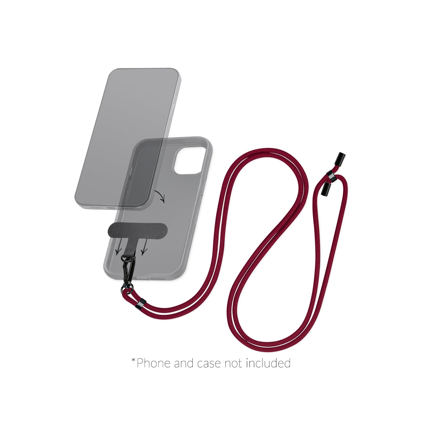 Mobilize Nylon Lanyard Bordeaux