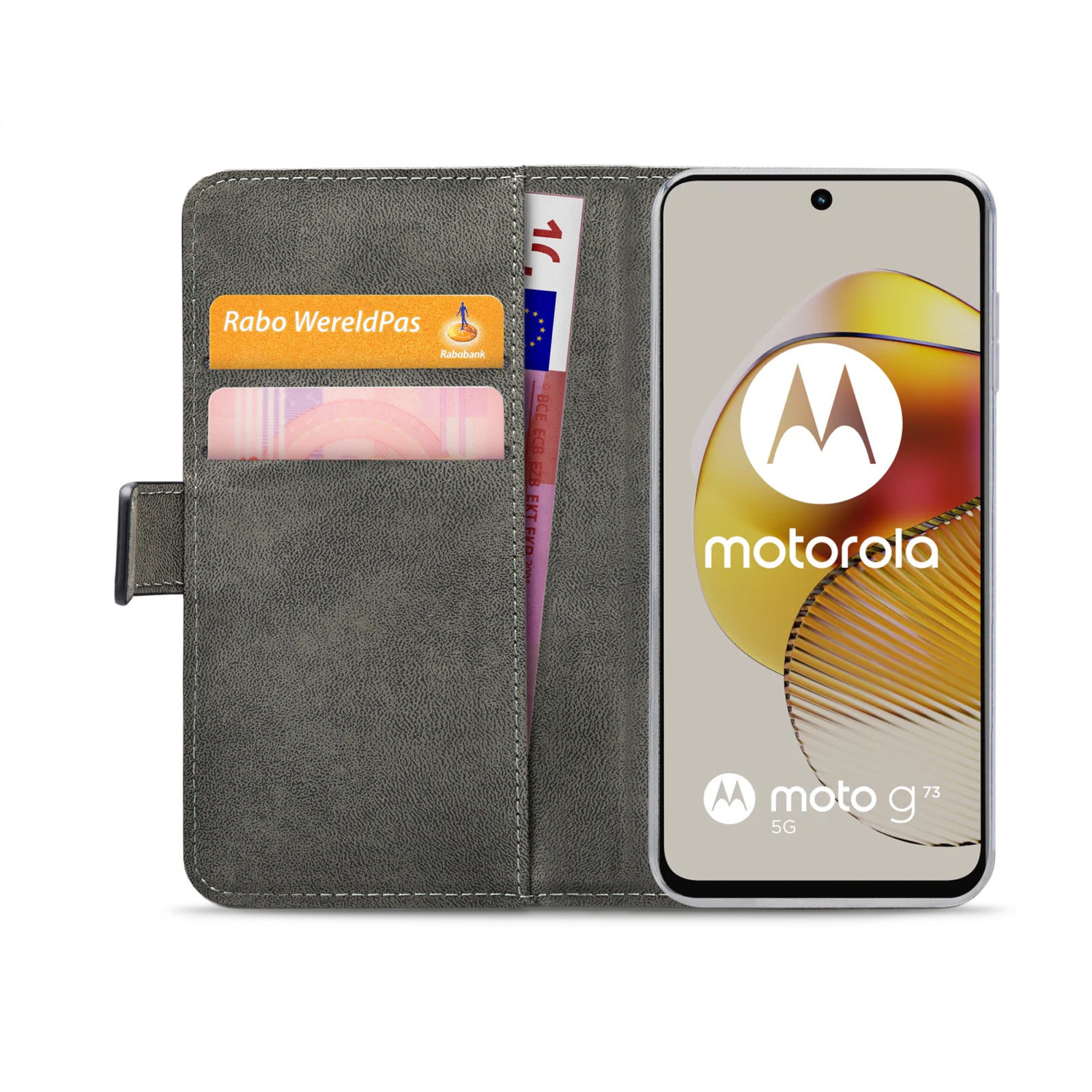 Mobilize Classic Gelly Wallet Book Case Motorola Moto G73 5G Black