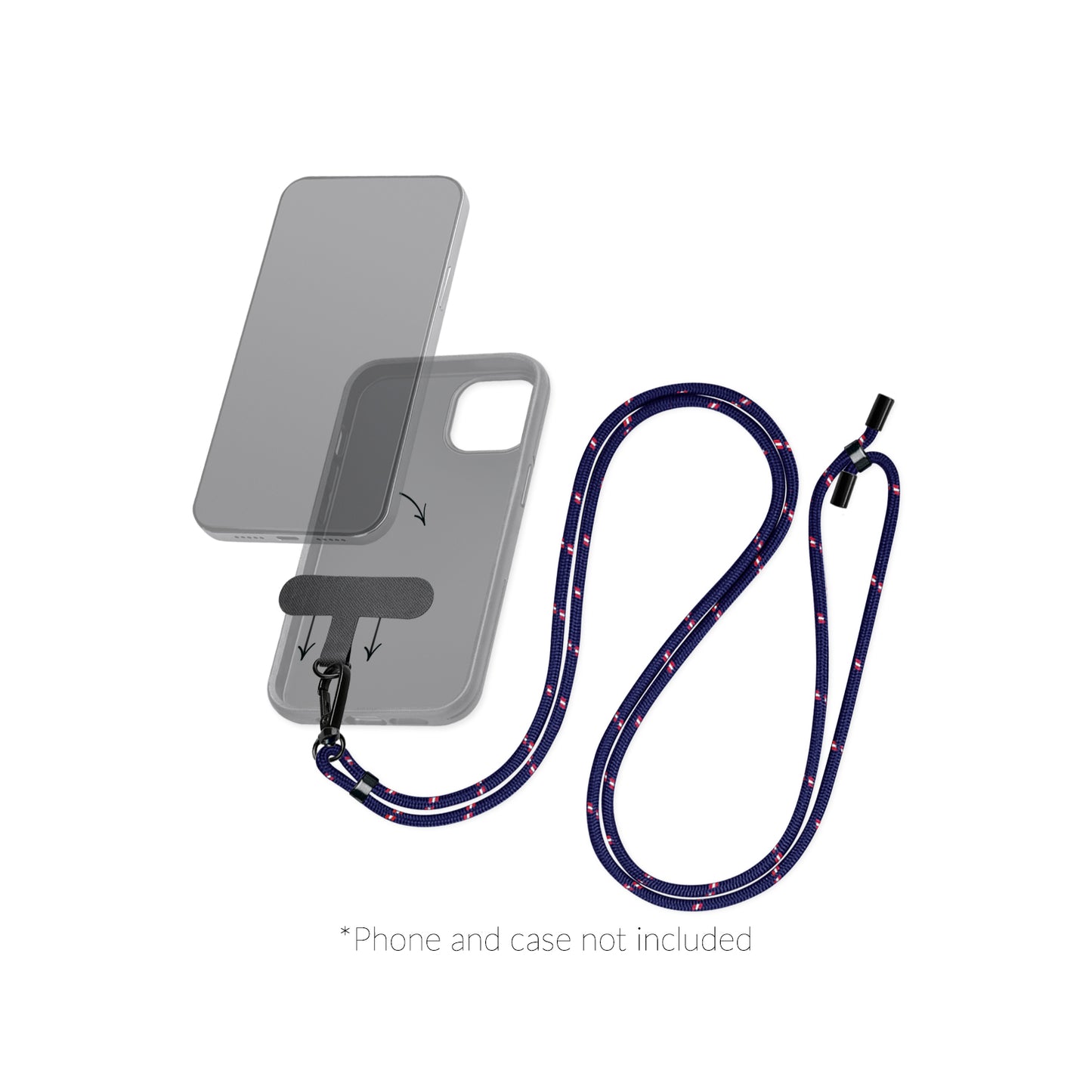 Mobilize Nylon Lanyard Blue/Red