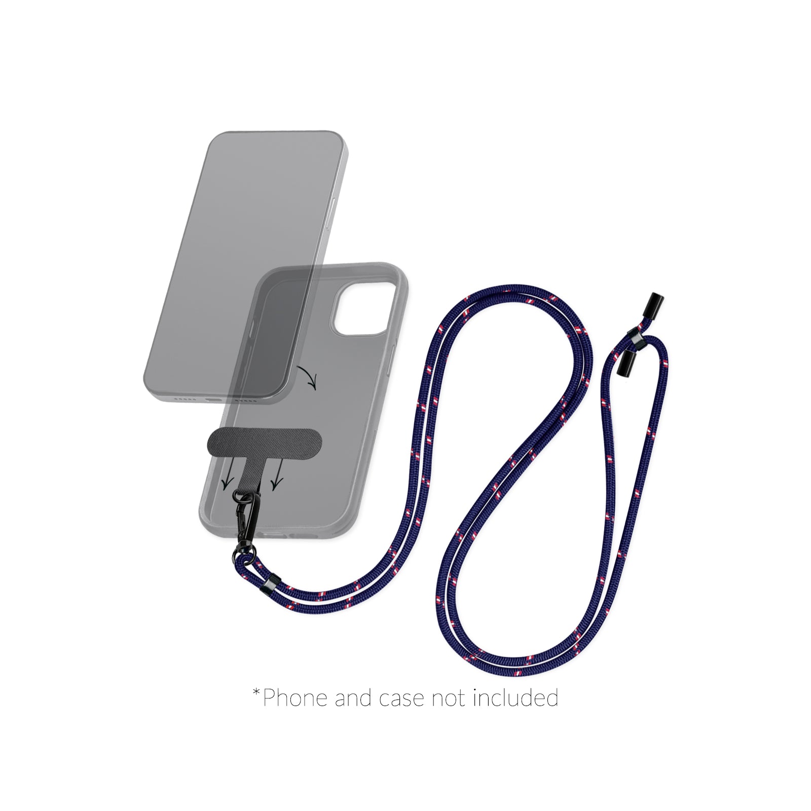 Mobilize Nylon Lanyard Blue/Red