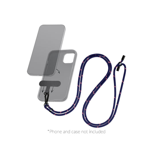 Mobilize Nylon Lanyard Blue/Red