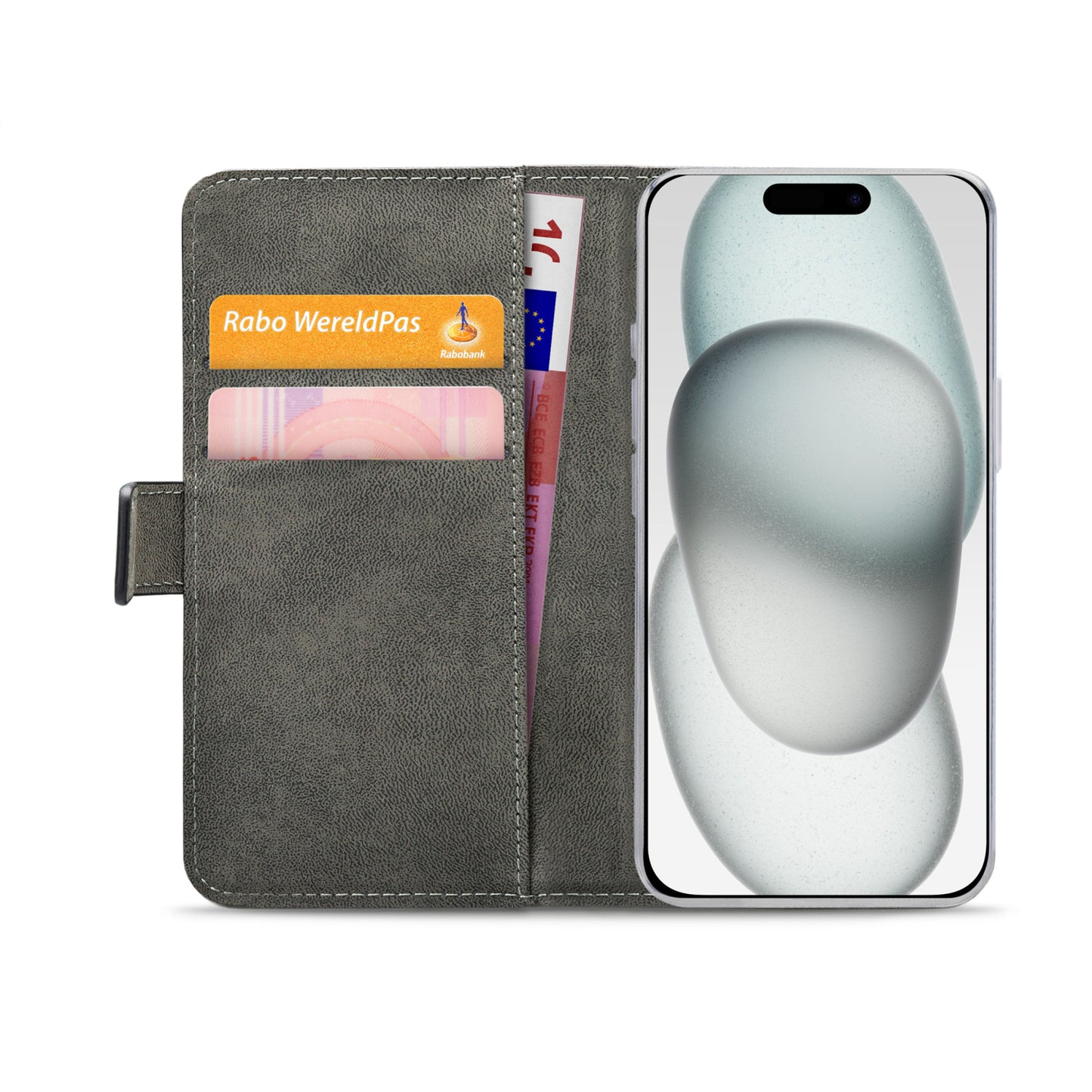 Mobilize Classic Gelly Wallet Book Case Apple iPhone 13/14/15 Black