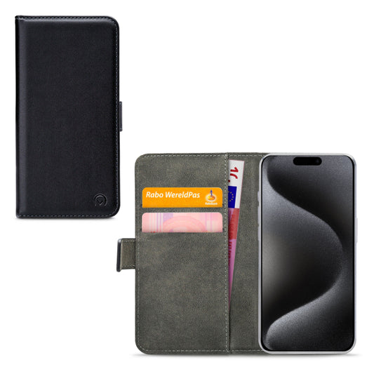 Mobilize Classic Gelly Wallet Book Case Apple iPhone 15 Pro Schwarz
