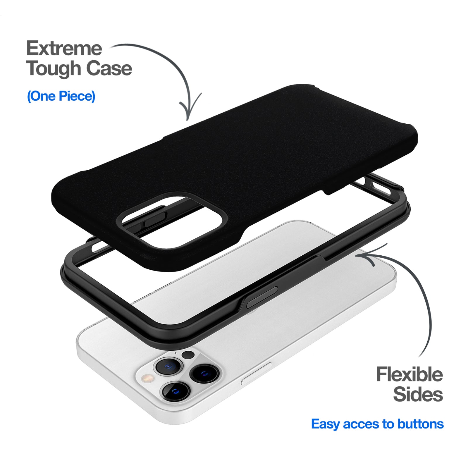 Mobilize Extreme Tough Case Apple iPhone 15 Plus Black