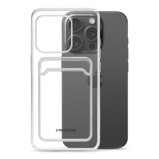 Mobilize Gelly Card Case Apple iPhone 15 Pro Transparent